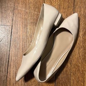 Banana republic nude patent leather flats